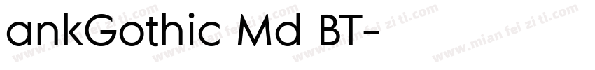 ankGothic Md BT字体转换